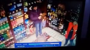 Пьяный покупатель упал прямо в магазине  : Drunk shopper fell right in the store