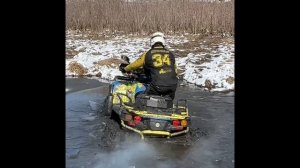 ЛОМАЕМ ЛЁД, ГРЯЗЬ ДАЖЕ В МАРТЕ, МАРШРУТ ЗА ВОЛГОЙ НА СБОР КВАДРОСОСЕДЕЙ 3 В ВОЛГОГОГРАДЕ