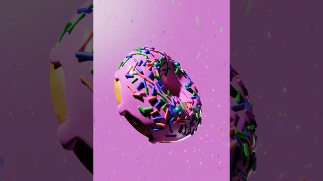 Animation of my first Blender 3.0 Donut