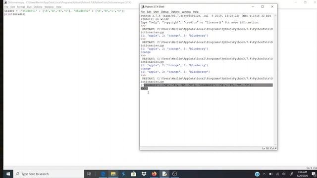 Python 3 Basics Tutorial #7 Dictionaries
