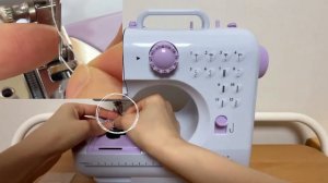 How to Thread a Mini Sewing Machine FHSM-505 미니재봉틀 실 끼우기 혼스
