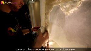 Нанесение Венецианской Штукатурки с Мраморным Рисунком и Прожилками Мастер-Класс Видео Уроки.