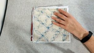 Сделала второй урок по свободно-ходовой стежке