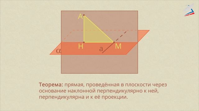 Перпендикуляр и наклонные смотреть онлайн
