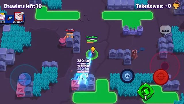 Brawl Stars Walkthrough Gameplay Brawly wood Season 9 SHOWDOWN (Safety Center) - Amber Brawler