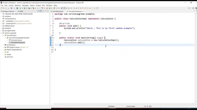 Lambda expression in java with example