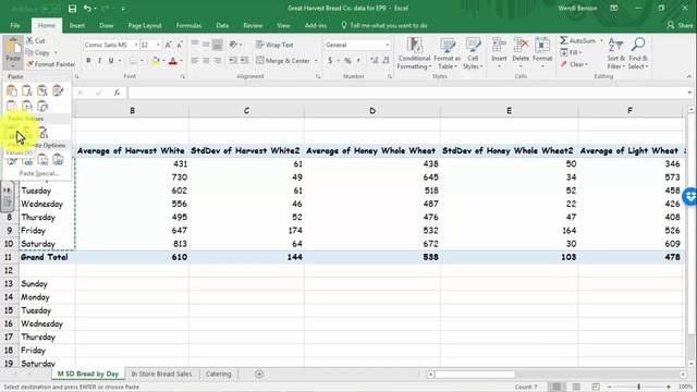 The Standard Deviation and Coefficient of Variation in Excel смотреть онлайн