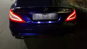 Глушитель на Mercedes CLS63 AMG W218