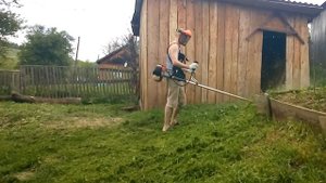 Випробовування бензокоси Demon RQ 580. Testing MOWER DEMON RQ580 TRIMMER