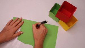 ОРИГАМИ ПОДСТАВКА ДЛЯ КАРАНДАШЕЙ КЛУБНИЧКА, АНАНАС И ЛЯГУШОНОК /  DIY СНОВА В ШКОЛУ