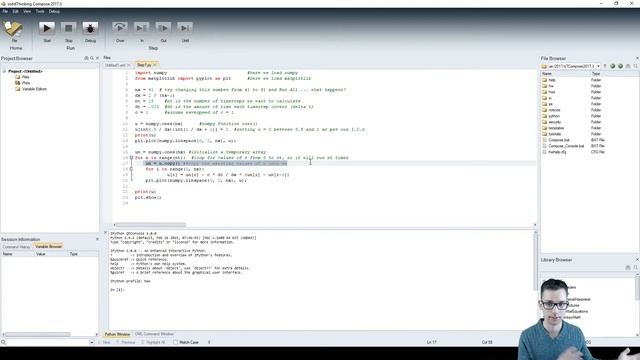 12 Steps to Navier-Stokes in Python: Step 1 Linear Convection