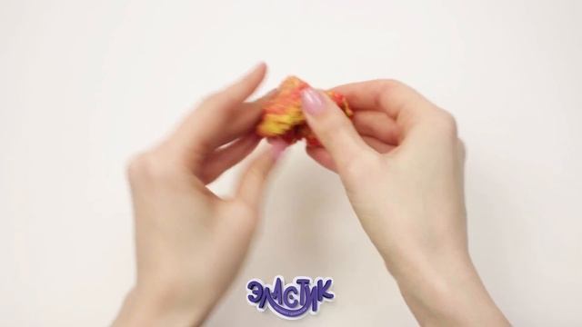 Масса для лепки Эластик. Смешивание красного с желтым. смотреть онлайн