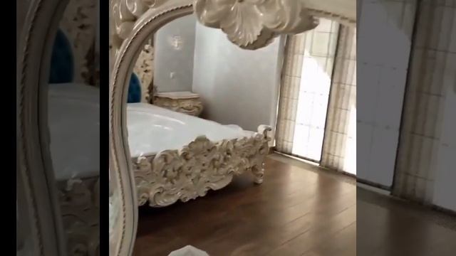 Спальня Барокко Люкс с 6 дверным Слоновая кость глянец Мэри мебель . смотреть онлайн