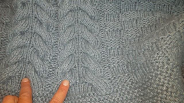 Плед - покрывало, связанное спицами из кавказкой пряжи. Как вязала. #пледспицами# смотреть онлайн