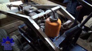 Самодельный мини погрузчик для хозяйства в деревне. Двигатель Лифан 6,5 л.с.