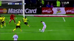 Dwayne Miller (JAM) fantastic fingertip save from Lionel Messi Shot Commentator Goes Wild!!!!