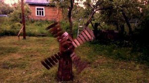 Декоративная мельница для дачи своими руками