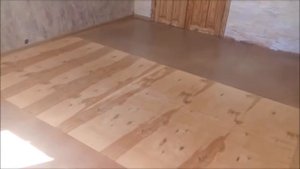 Фанерный пол покраска и декор