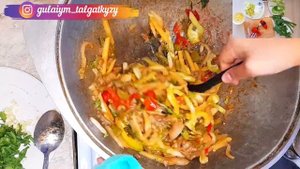 Домашний уйгурский лагман.Подлива для лагмана.Казакша рецепт.Өте дәмді лагман.