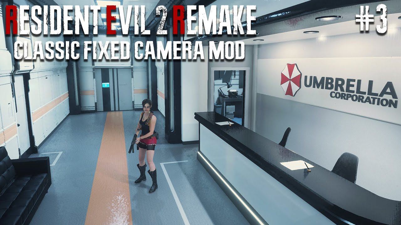 Resident Evil 2 Remake ►FIXED CAMERA MOD► (Claire Redfield - Hardcore) #3
