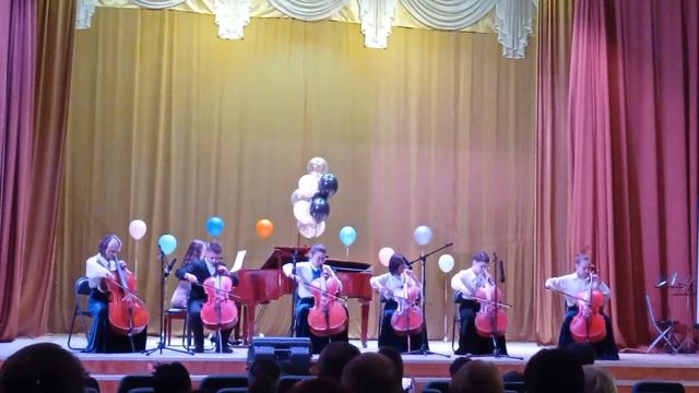 "Павана" ансамбль виолончелистов "Классика" ДШИ 1 Курск смотреть онлайн