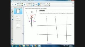 5.2 Angle Bisectors and Perpendicular lines