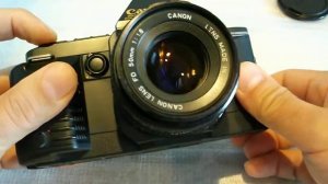 Canon T70, vintage manual/auto. SLR camera, FD mount. 1984 the best camera.