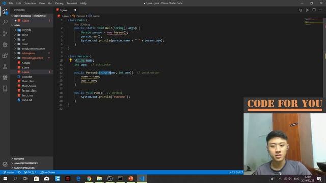 [English] [Introduction To Java] 37 Class Constructor, initializing different members for same clas смотреть онлайн