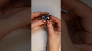 Сова из шишки