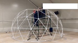 Сколько времени нужно, чтобы собрать каркас геокупола?