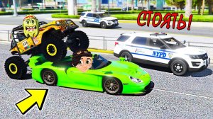 БИТВА АВТОПИЛОТОВ БЕЗ ВОДИТЕЛЯ НА ЧИТ ТАЧКАХ В ГТА 5! ДИМКА ФУФЕЛ ХА ХА! ОБЗОР МОДА В GTA 5!