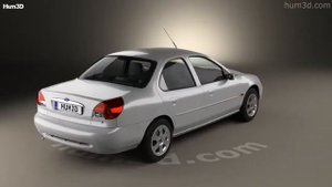 Ford Mondeo sedan 1996 3D model by Hum3D.com