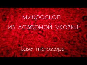 Микроскоп из лазерной указки. Laser microscope.