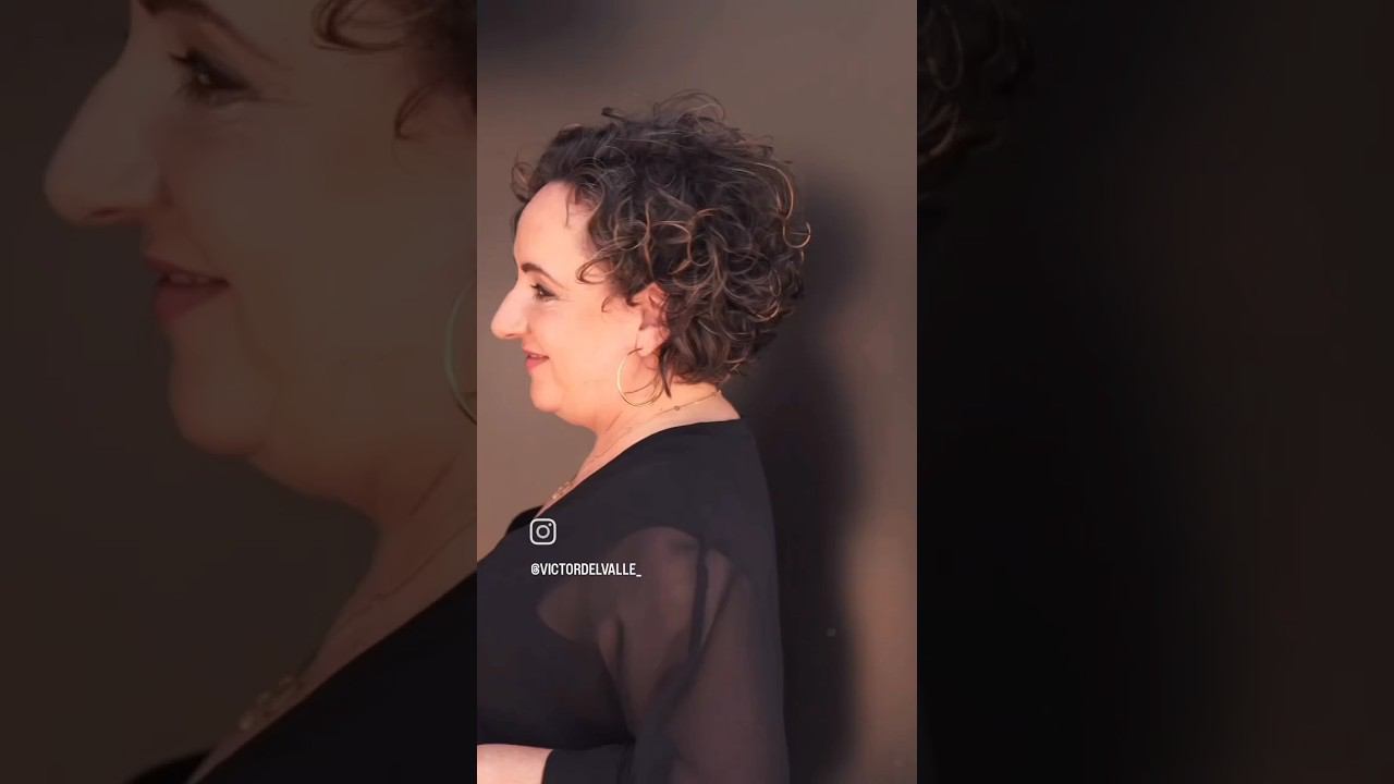Стрижка Бикси на кудрявые волосы 55+Bixi haircut for curly hair 55+