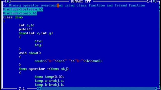 Binary operator overloading in C++ | C++ program add two numbers using binary operator overloading