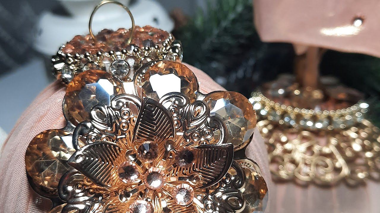 МК елочного шара для новичков, бесплатно, легко и просто смотреть онлайн