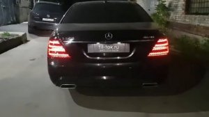 Злобная выхлопная система на Mercedes S500 W221