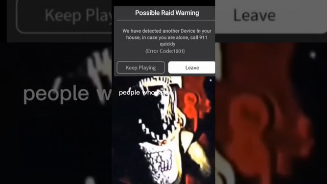 error code 1001 💀💀💀 #roblox #scary