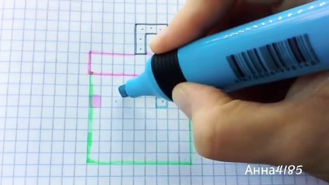 Как нарисовать Кавайный Сок по клеточкам/рисунки в клетку#pixelart смотреть онлайн