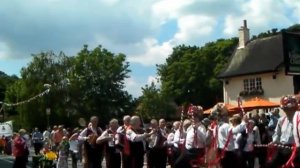 Garstang Morris Men at Weeton Carnival July 2012 clip 2