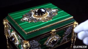 Шкатулка из малахита для украшений, Златоуст