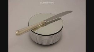 Серебряный столовый нож Элегант