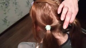 Быстрая прическа в детский сад.