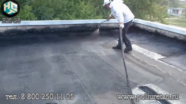 Гидроизоляция старой кровли, Жидкая Резина, RX-27, НСТ смотреть онлайн
