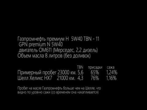 Тест моторного масла Газпромнефть Премиум Н 5W40 (пробег около 23000 км.).