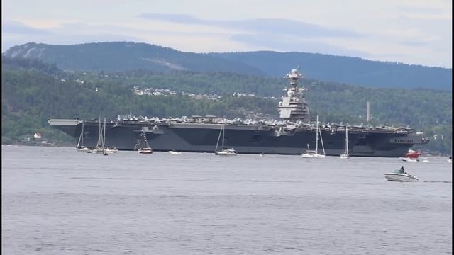 USS Gerald R. Ford visit Oslo from 24. - 29. of may 2023. My full documentation of the visit. смотреть онлайн