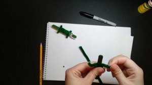 Как сделать КРОКОДИЛА из пушистой проволоки / поделки для детей