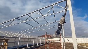 изготовление теплицы промышленной 12х42 метра