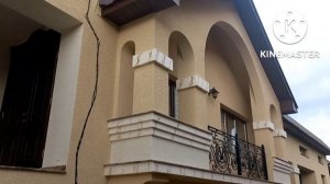 Фасад из разных материалов. Короед. Травертин. Грасселло. #короед #травертин #грасселло