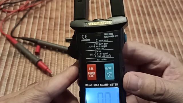 ALICATE AMPERÍMETRO ANENG MODELO ST-206 смотреть онлайн